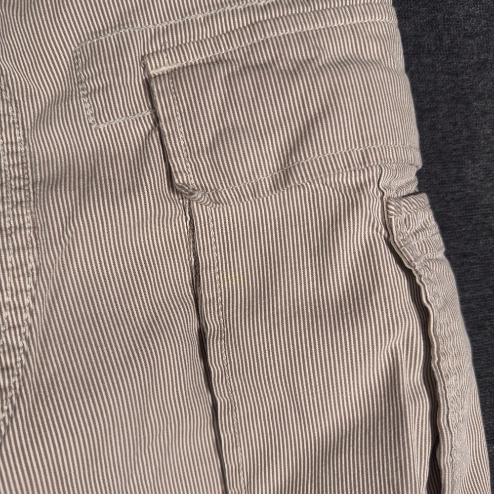 Polo Ralph Lauren Cargo Shorts Mens 30 Tan Stripe Cotton Utility Gorpcore Pony - Picture 6 of 10